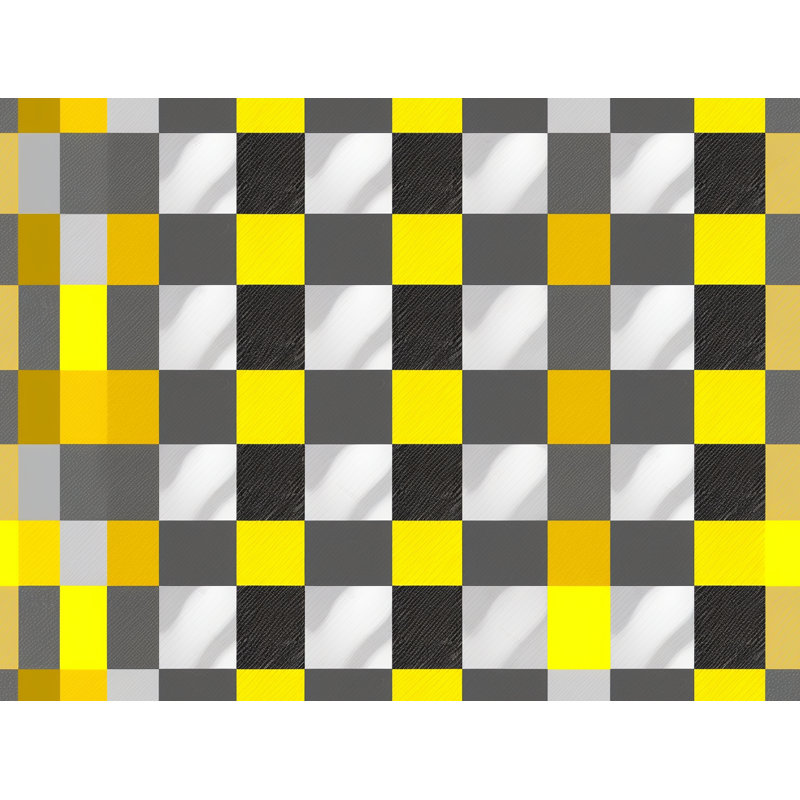 Paire de rideaux obscurcissant Middie, L 40 po x L 82 po, Argent / Jaune