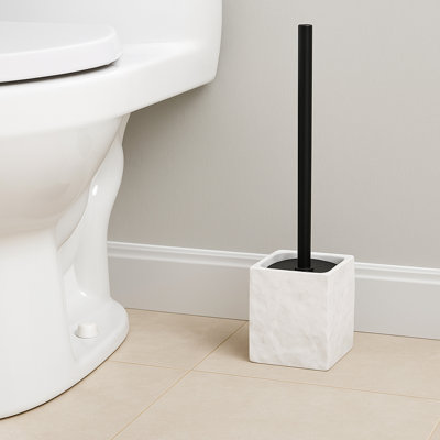 Evideco Resin Toilet Brush And Holder