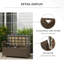 Banc de rangement en osier 27 gallons avec coussin pour patio-239423918