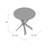Ehlert Cross Legs Glass Top End Table-516629271