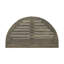 Table en bois gris, demi-ronde, pliable pour maximiser l'espace de rangement gris bistro, forme demi-ronde, pliable facilement