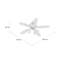 Denise 50cm Ceiling Fan with Light Kit