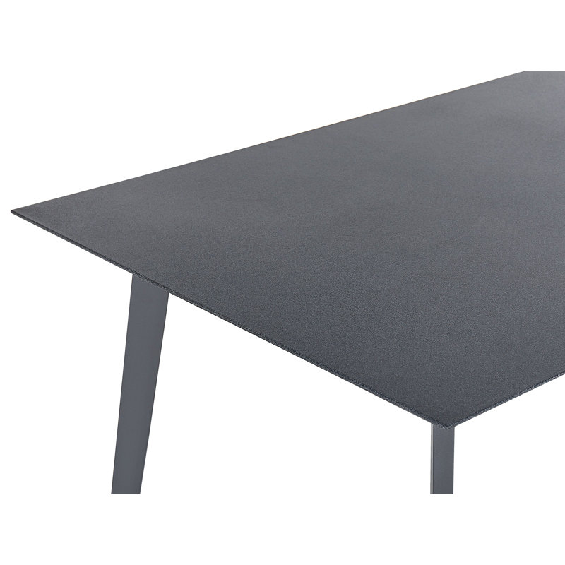 Hangah Rectangular Metal Outdoor Dining Table , 140cm cm W 80cm cm D