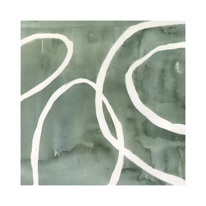Moss Swirl I by Annie Warren - Wrapped Canvas Gallery-Wrapped Canvas Giclée, 30.48 cm H x 30.48 cm W