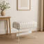 Tabouret moderne avec pieds en acrylique transparent