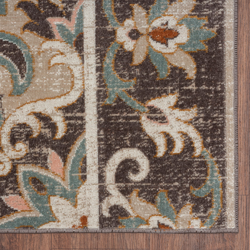 Tapis d'intérieur / extérieur Kynzleigh, Rectangle 5 pi 3 po x 7 pi 10 po