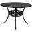 Round Cast Aluminum Patio Dining Table with Umbrella Hole