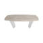 Sagebrook Home 60" Catalina Travertine & Fluted Wood Console Table