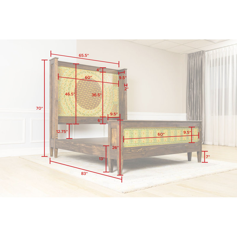 Solid Wood Bed
