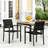 Weather Chair - Black Aluminum, Mesh Seat, Modern Design, 22" X 23" 32.36 Dining Aluminum With Mesh, , 23"W 22"D 32.36"H