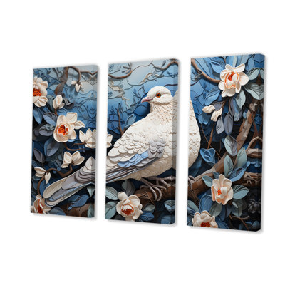 Dove Floral Springtime  Dove Wall Art