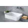 Edge 45 Rounded Rectangle 17-3/4" Vessel Lavatory Sink in Volcanic Limestone without Internal Overflow