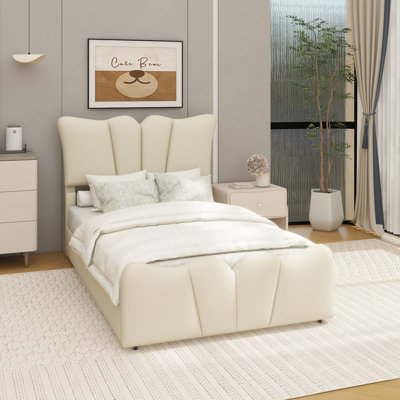 Upholstered Platform Bed Velvet Upholstered Bed