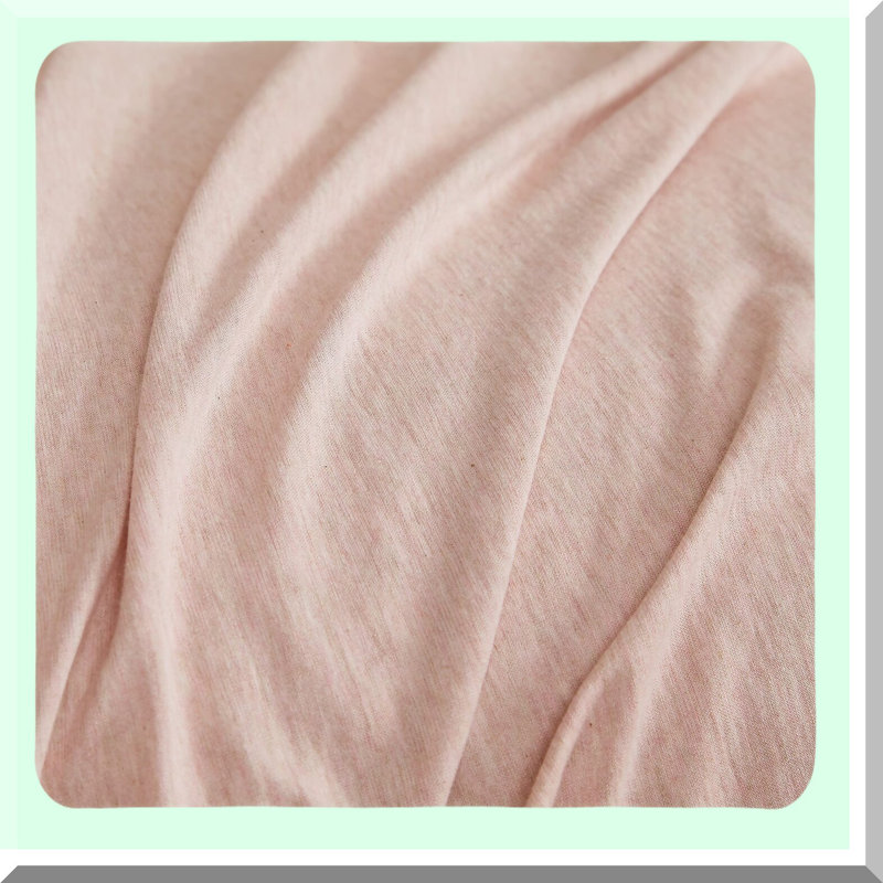 Cotton Bliss Queen Size Pink Knit Sheet