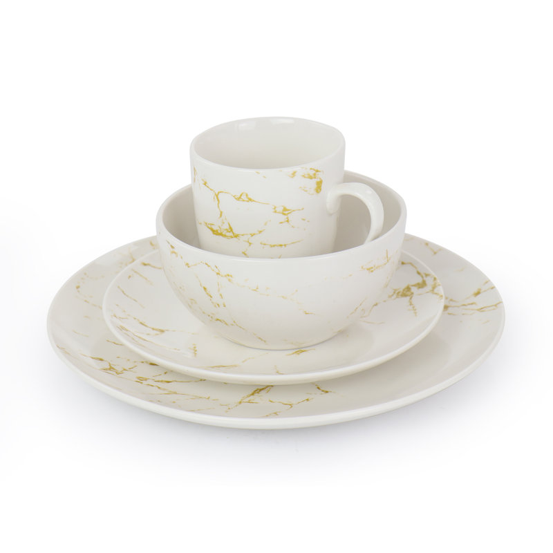 Mcchristian Piece Stoneware Dinnerware Set - Service for 4