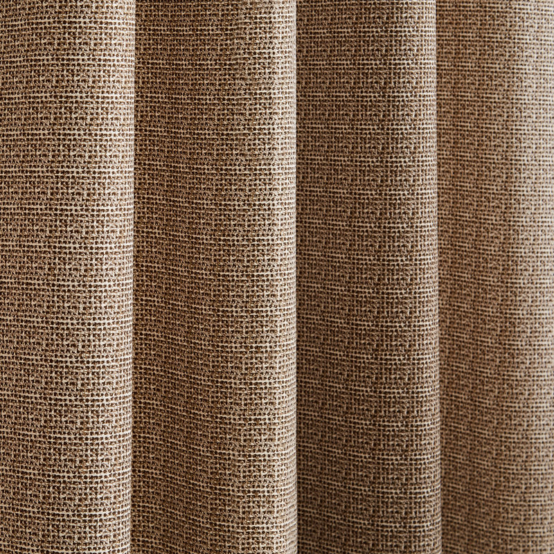 Textured Thermal Insulating Eyelet Curtains, Natural, 117" W x 137" D