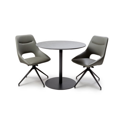 Hourani Round Metal Base Dining Table