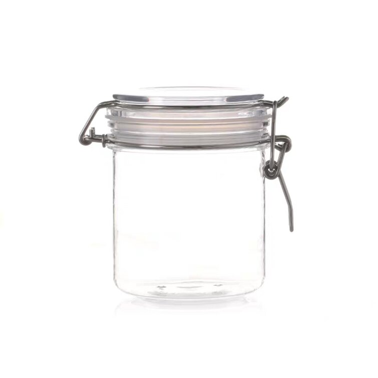 Riapawel Spice Jars with Lids and Spoons Clear Glass Canisters