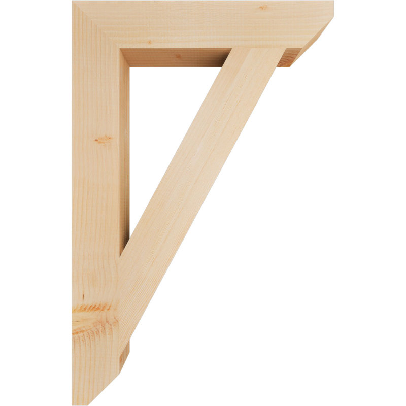 Support traditionnel en bois rustique à lattes, Sapin de Douglas, H 34 po x l 3,5 po x P 22 po