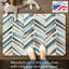 Tapis de sol décoratif à chevrons peints