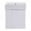 Meuble-lavabo flottant 21,6 po avec lavabo en céramique, rangement à gauche