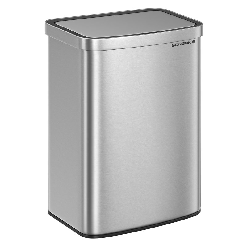 50 Litre Motion Sensor Trash Can, Silver