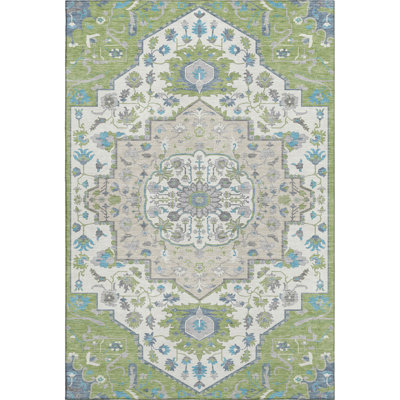 Premium Machine Washable Elvis AMF985 Oriental Rug