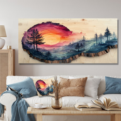 Tranquility In An Asian Forest Landscape I - reproduction d'art traditionnelle en métal, décoration murale forêt en métal