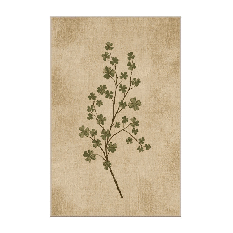 Soft Plush Fiorentino St Patties Modern & Contemporary Abstract Area Rug in Beige – Beige Binding, 4x6