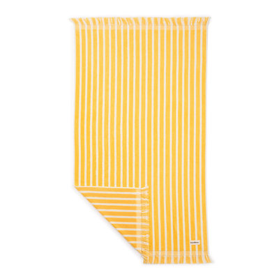 Serviette de plage - Rayures Monaco Mimosa