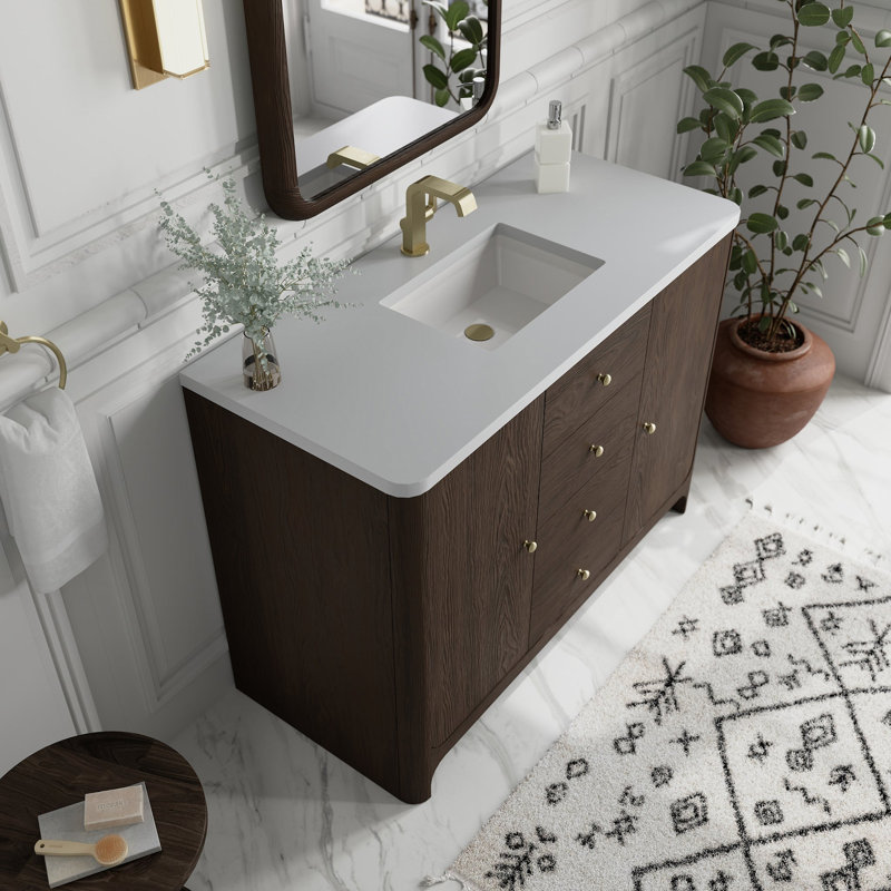 Gracyn 47.75'' W Single Bathroom Vanity Base, Sable