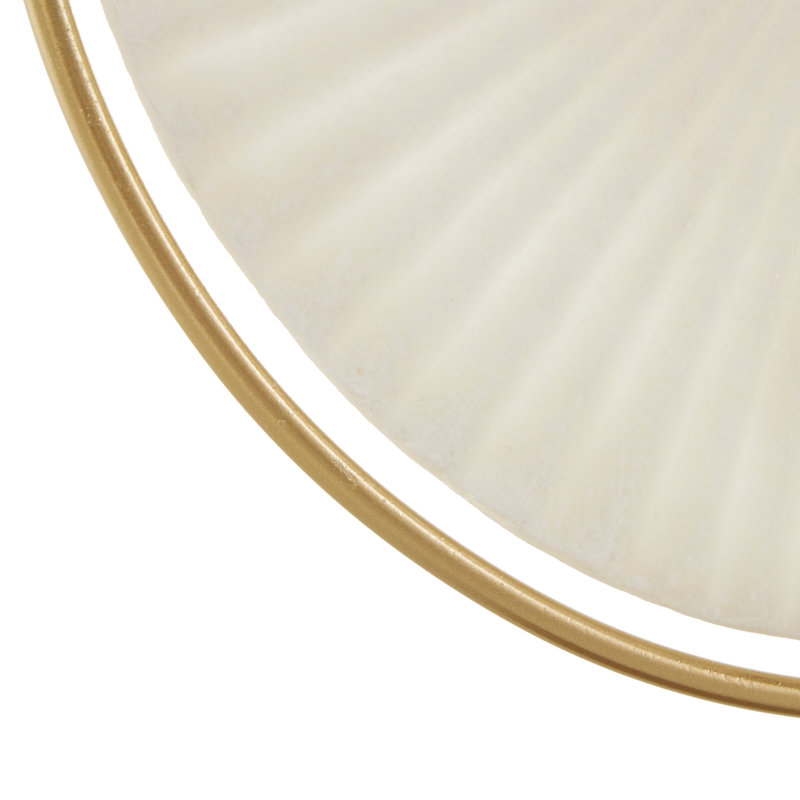 Sculpture décorative Vonny, H 19,35 po x l 14,8 po x P 3,95 po, Crème
