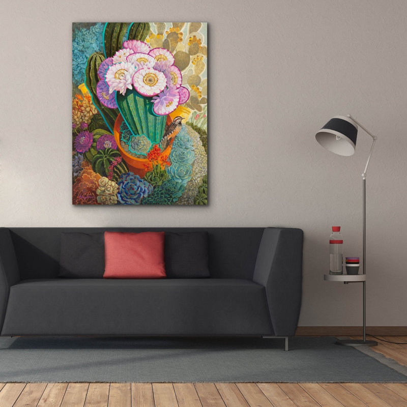 "Epic Graffiti" The Prickly Garden "par David Galchutt, art mural sur toile