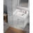 Disar 45' Single Bathroom Vanity With Left Linen Tall Cabinet Dovetail Solid Wood Drawer Carrara Quartz Top-111107831