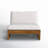Louise Acacia Outdoor Armless Lounge Chair-88682634