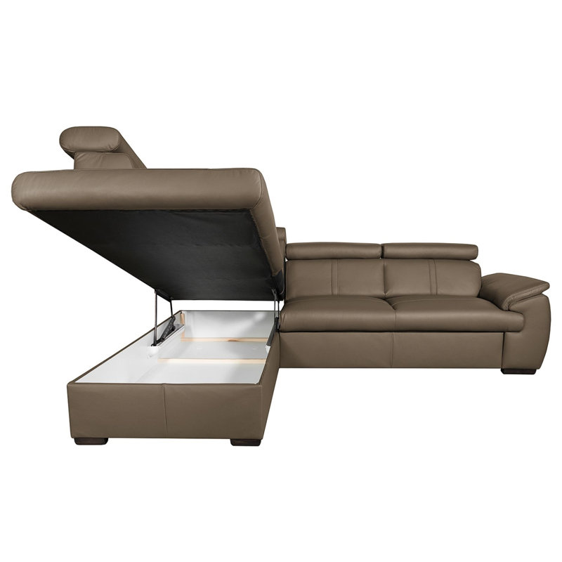 Markwart 5 Seater Sofa Bed, Taupe, Left Hand Facing