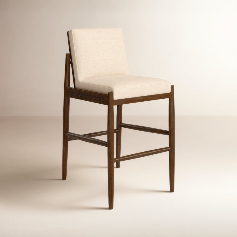 COSTERA Upholstered Stool, Bar Stool (31" Seat Height)