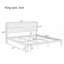 Lit plateforme Mid-Century en bois de bambou-412719427-412719429