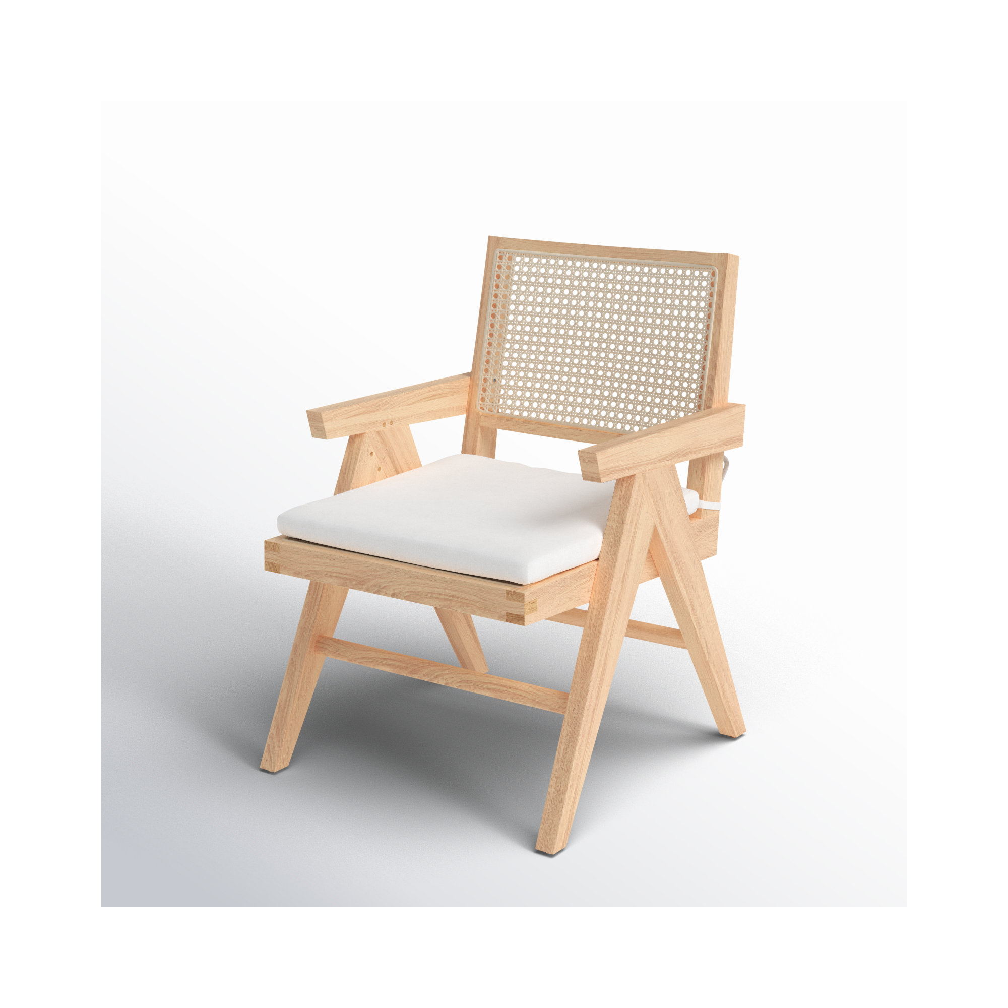 Huck Upholstered Side Chair, Natural