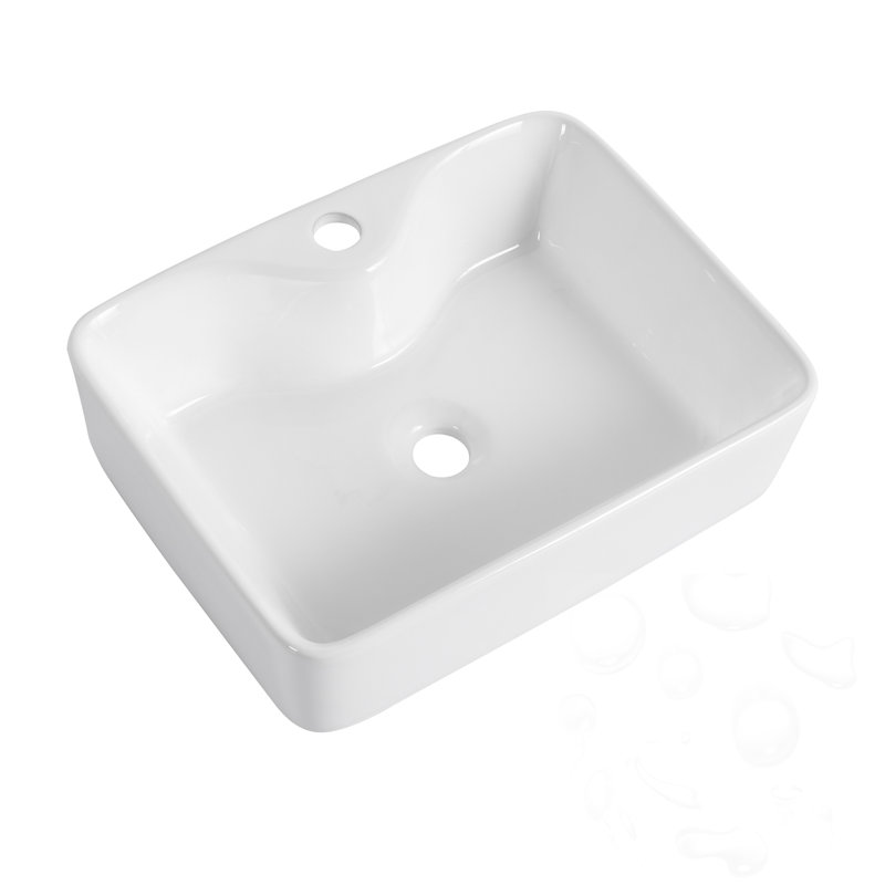 Ceramic Rectangular Bathroom Sink
