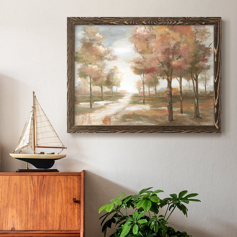 «Pastel Park», reproduction sur toile flottante, Noyer, H 14 po x l 20 po x P 1,5 po