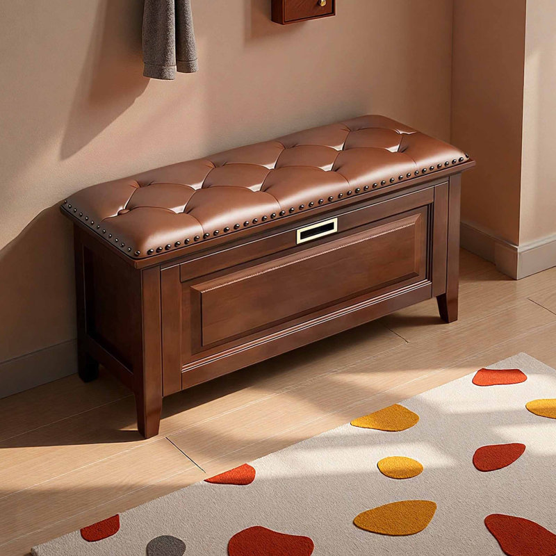 Commode, H 17,72 po x l 39,37 po x P 13,78 po, Brun
