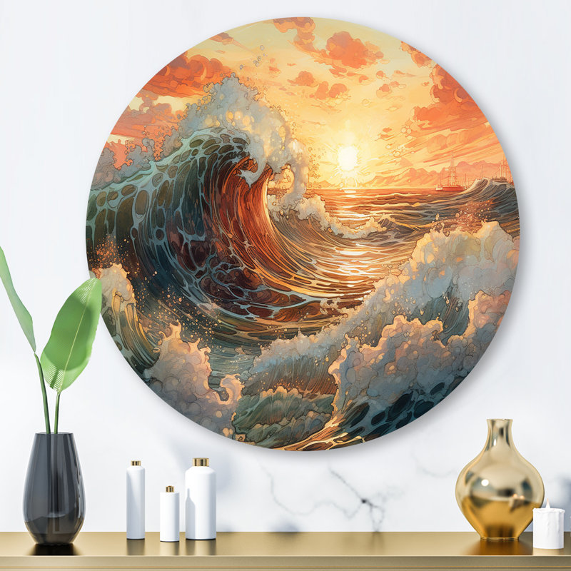 Ramet Swallowing Wave I, H 16 po x l 16 po x P 1 po