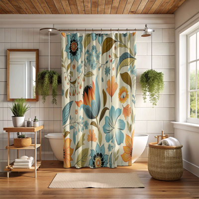 Boho Floral Dream - Premium Shower Curtain