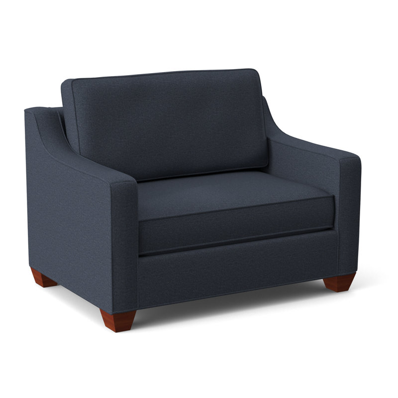 Fauteuil convertible l 50 po Clark, Geai bleu Connelly, BM cerise