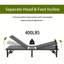 Base de lit réglable avec télécommande Alwyn Home, finition noir mat, inclinaison de la tête et des pieds, cadre réglable électrique, capacité robuste de 400 lb, idéale pour la maison et la chambre à coucher-2058391323