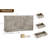 12 Drawer Dresser for Bedroom, 61 in Long Modern White Dresser TV Stand with Charging Station-107396489