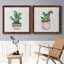 Boho Greenery III - ensemble de 2 peintures sur toile encadrées-563324418-563324430