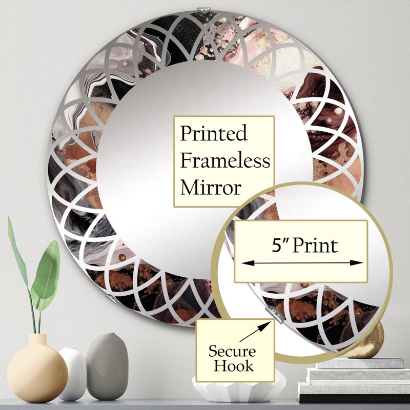 Miroir mural Zorka, 24 po x 24 po