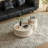 Round Floor-Standing Coffee Table - No Legs Modern Design, Easy-Clean Resistant Top, Available in Sizes-2122832192